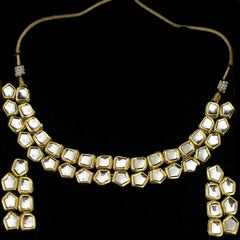 Kundan Dual  String Necklace Set