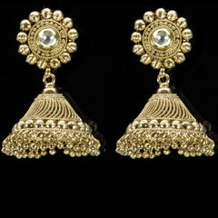 Gold Gemstone Earrings