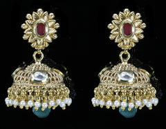 Ruby Gold Earrings