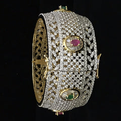 Ruby and Emerald Cuff