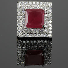 Zircon Double Frame Ring