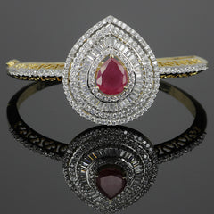 Pear Shaped Ruby Bracelet