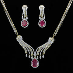 Ruby Drop Necklace