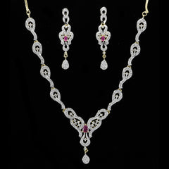 Sleek Ruby Necklace