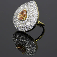 Interchangeable Dazzling Pear Ring