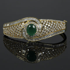 Emerald Swirl Bracelet